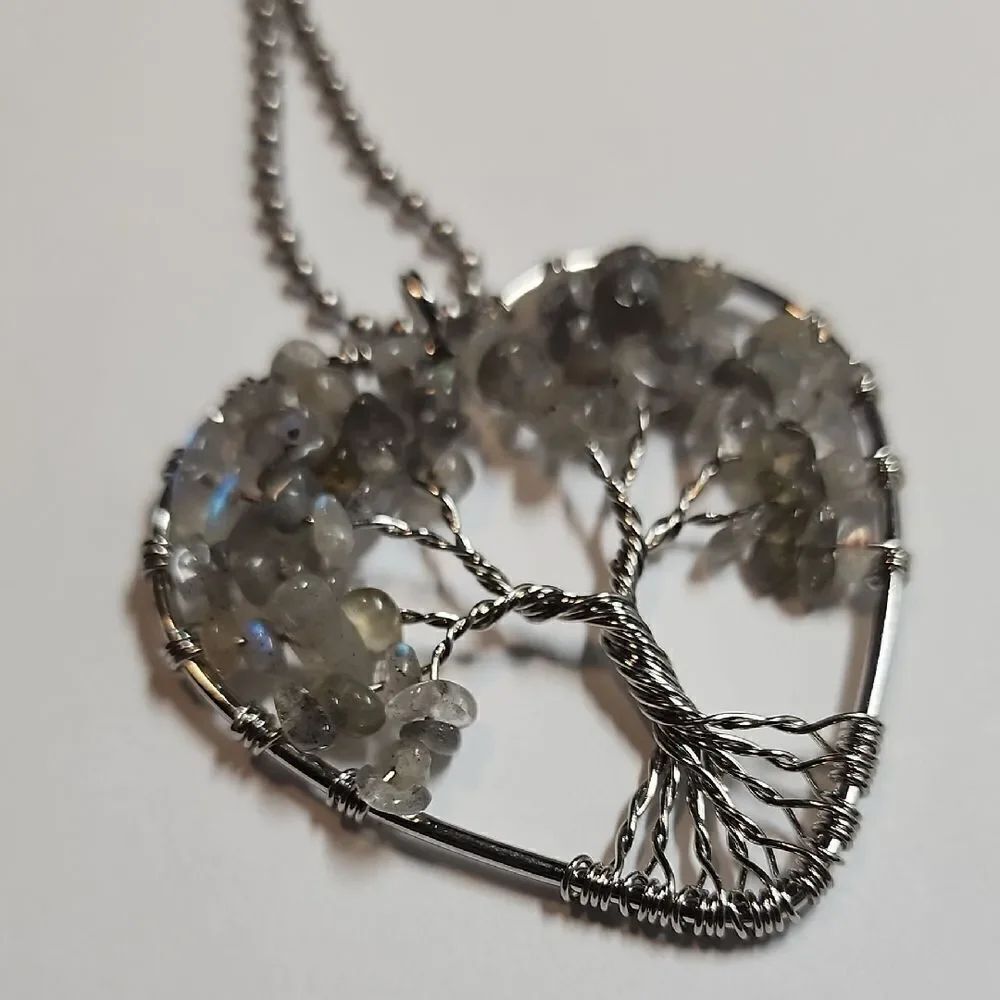 Elegant Silver Tree Pendant Necklace